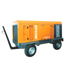 14bar 460CFM mobile 120hp portable screw 90kw electric air compressors mining HGD90-14D